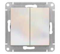 Выключатель 2-кл. AtlasDesign (сх. 2) 10А с самовозвратом механизм жемчуж. SE ATN000417