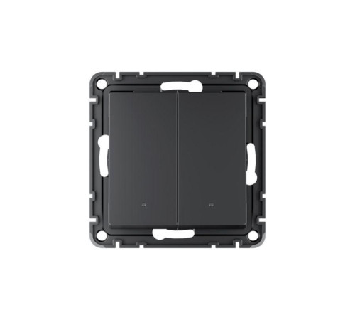 Выключатель 2-кл. AtlasDesign Smart 10А (сх. 5) L+N с подсветкой Zigbee механизм карбон SE ATN001053Z