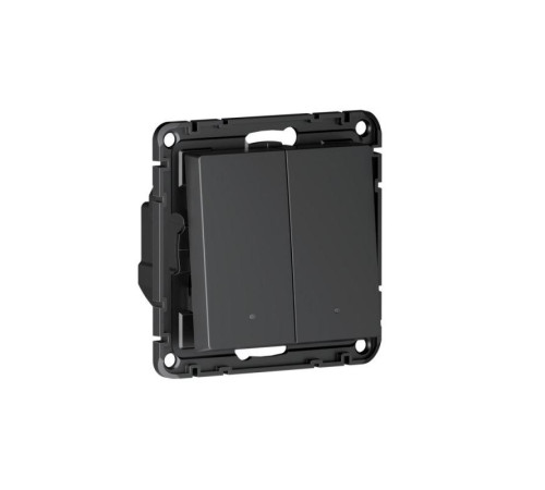 Выключатель 2-кл. AtlasDesign Smart 10А (сх. 5) L+N с подсветкой Zigbee механизм карбон SE ATN001053Z