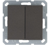 Кнопка 2-кл. 10А IP20 с переключающим контактом механизм мокко Jasmart G3020Z