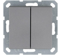 Кнопка 2-кл. 10А IP20 с переключающим контактом механизм алюм. Jasmart G3020S
