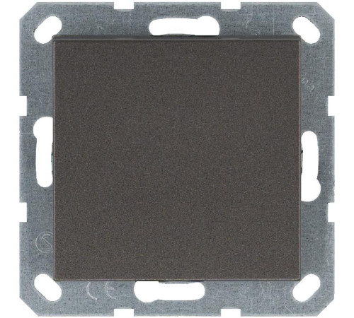 Кнопка звонка 1-кл. 10А IP20 механизм мокко Jasmart G3010Z