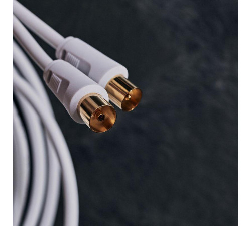 Шнур TV Plug - TV Jack 10м бел. Rexant 18-0007
