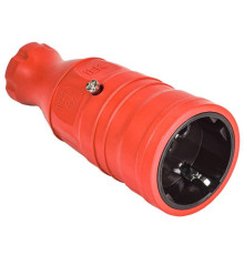 Розетка переносная OMEGA РБп14-1-0м IP20 красн. IEK OM-KR20-16-20-P1-00-K04