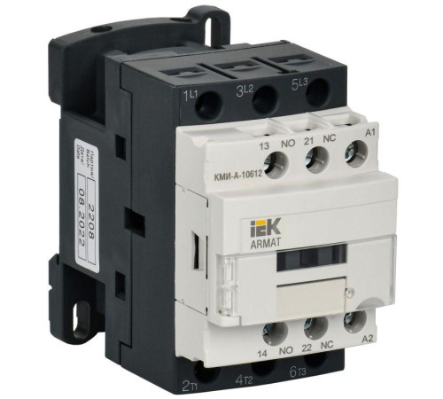Контактор КМИ-А-10612 LC1D 6А кат. 110В AC 1НО+1НЗ AC-3 IEK AR-ACC-11-006-110-11