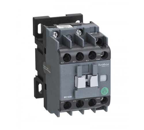 Контактор MC1E 3п 12А кат. 24В AC 1НО+1НЗ SE MC1E12B7