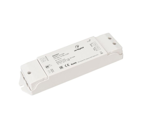 Диммер Smart-D9-DIM 12-24В 1х15А 2.4G IP20 пластик Arlight 027133