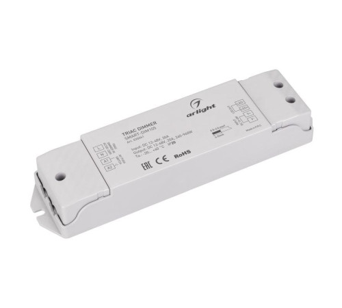 Диммер SMART-DIM105 12-48В 20А TRIAC IP20 пластик 5 лет Arlight 035061