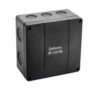 Коробка распределительная 140х140х76мм IP66 в комплекте с клеммным рядом 10х10кв.мм 76А черн. Extherm JB-100-BL