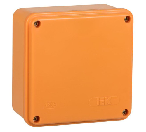Коробка распаячная огнестойкая ПС 100х100х50 6P 4кв.мм IP44 гладкие стенки IEK UKF20-100-100-050-6-4-09