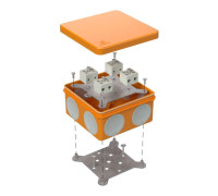 Коробка огнестойкая ОП двухкомпонентная 60-0300-FR2.5-8 Е15-Е120 100х100х50 Промрукав 60-0300-FR2.5-8