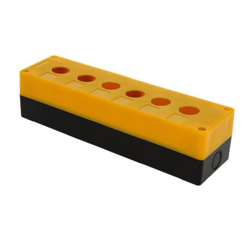 Корпус КП106 6 кнопок пластик. желт. EKF cpb-106-o