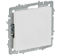Заглушка BRITE МЗ10-БрАБ с суппортом механизм арктич. бел. IEK BR-PL10-K91