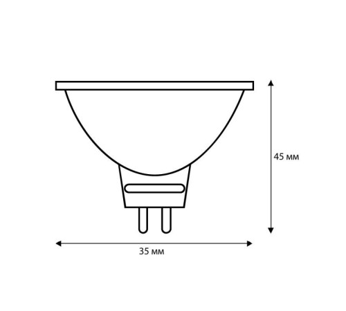 Лампа галогенная MINI JCDR (MR11) 20Вт 220В 35мм Camelion 7091