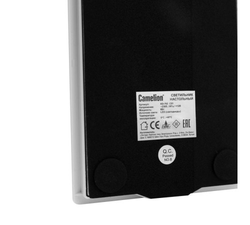 Светильник светодиодный настольный KD-792 C01 6Вт 4000К 230В сенсор. вкл. 4 уровня яркости бел. Camelion 12488