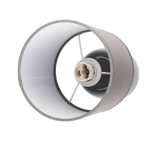 Светильник настольный JH2-02-gy E14 IP20 130х130х255мм керамика; ткань; PVC-пластик сер. JazzWay 5062320