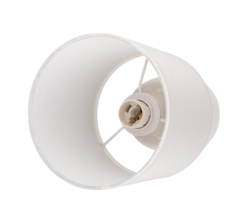 Светильник настольный JH2-02-wh E14 IP20 130х130х255мм керамика; ткань; PVC-пластик бел. JazzWay 5062313