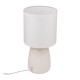 Светильник настольный JH2-02-wh E14 IP20 130х130х255мм керамика; ткань; PVC-пластик бел. JazzWay 5062313