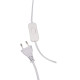 Светильник настольный JH2-02-pk E14 IP20 130х130х255мм керамика; ткань; PVC-пластик роз. JazzWay 5062337