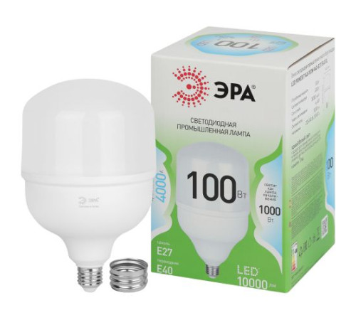 Лампа светодиодная GREEN LINE POWER T140-100W-840-E27/E40 GL 100Вт колокол 4000К яркий свет бел. E27/E40 Эра Б0067037