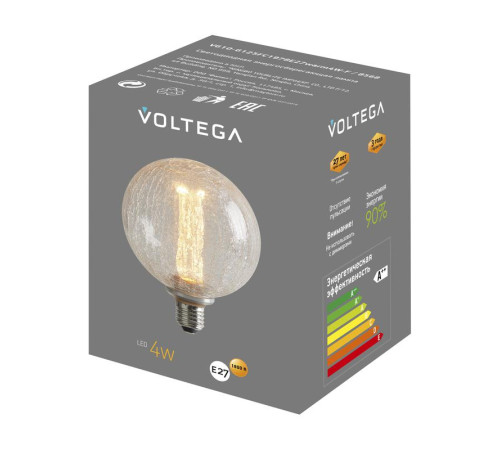 Лампа светодиодная Loft Led G125FC1978 4Вт 1800К E27 Voltega 8568