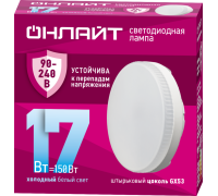 Лампа светодиодная 90 432 OLL-GX53-17-230-6.5K ОНЛАЙТ 90432