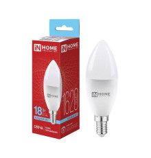 Лампа светодиодная LED-СВЕЧА-VC 18Вт свеча 6500К E14 1620лм 230В IN HOME 4690612065311