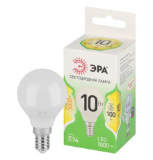 Лампа светодиодная GREEN LINE P45-10W-830-E14 GL 10Вт шар 3000К свет тепл. E14 Эра Б0067065
