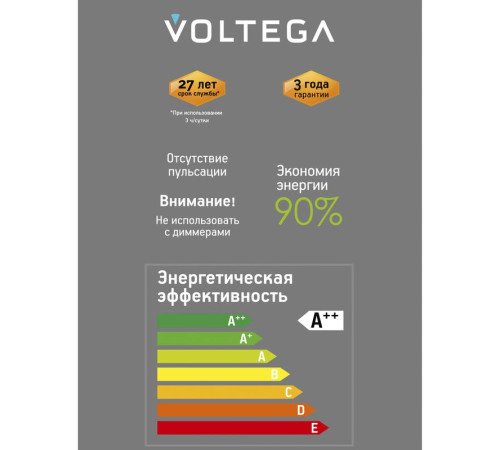Лампа светодиодная Loft Led G125FC1978 4Вт 1800К E27 Voltega 8569