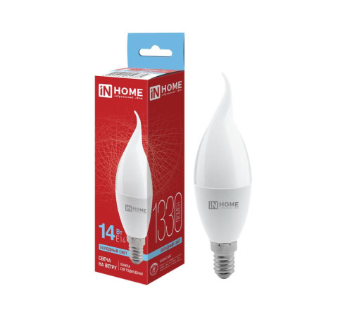 Лампа светодиодная LED-СВЕЧА НА ВЕТРУ-VC 14Вт 230В E14 6500К 1330лм IN HOME 4690612054384