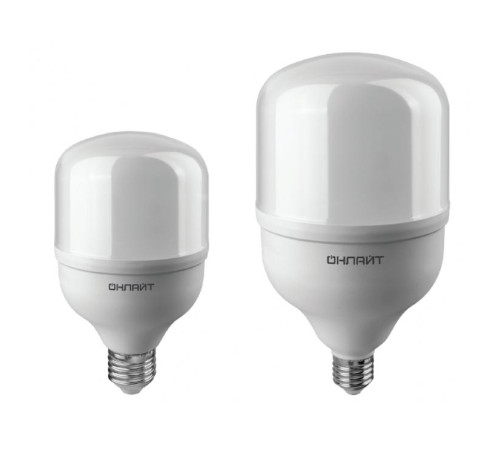 Лампа светодиодная высокомощная 82 907 OLL-T140-70-230-865-E27E40 70Вт 6500К холод. бел. E27/E40 5300лм 176-264В ОНЛАЙТ 82907