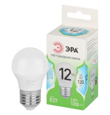 Лампа светодиодная GREEN LINE P45-12W-840-E27 GL 12Вт шар 4000К яркий свет бел. E27 Эра Б0067050