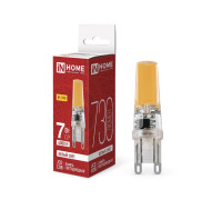 Лампа светодиодная LED-JCD-COB 7Вт 230В G9 4000К 730лм IN HOME 4690612060354