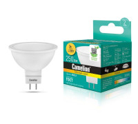 Лампа светодиодная LED3-JCDR/830/GU5.3 3Вт 3000К тепл. бел. GU5.3 215лм 220-240В Camelion 11367