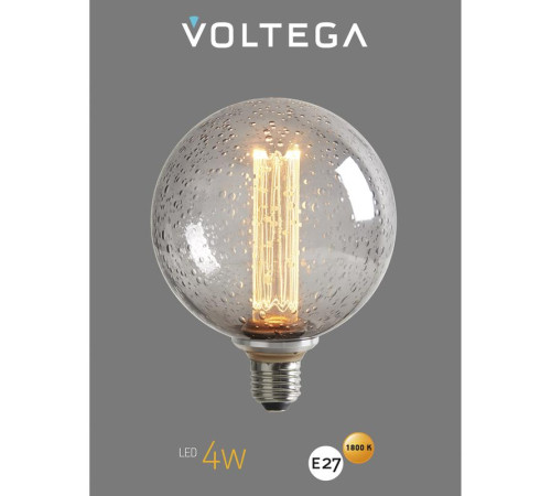 Лампа светодиодная Loft Led G125FC1978 4Вт 1800К E27 Voltega 8569