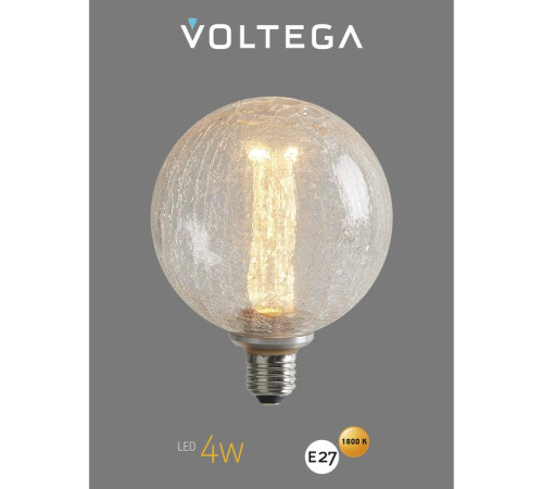 Лампа светодиодная Loft Led G125FC1978 4Вт 1800К E27 Voltega 8568