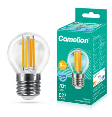Лампа светодиодная филаментная LED7-G45-FL/845/E27 7Вт 220В Camelion 13459