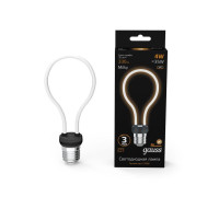 Лампа светодиодная филаментная Black Filament 4Вт контурная Artline A72 матовая 2700К тепл. бел. E27 330лм GAUSS 1004802104