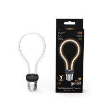 Лампа светодиодная филаментная Black Filament 4Вт контурная Artline A72 матовая 2700К тепл. бел. E27 330лм GAUSS 1004802104