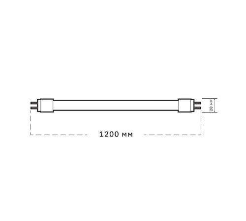 Лампа светодиодная PLED T8-1200GL 30Вт T8 матовая 4000К G13 FROST JazzWay 5066052