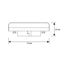 Лампа светодиодная LED8-GX53/845/GX53 8Вт 220В Camelion 13473