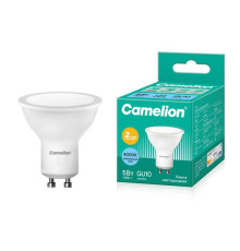 Лампа светодиодная LED5-GU10/845/GU10 5Вт 4500К бел. GU10 415лм 220-240В Camelion 10957