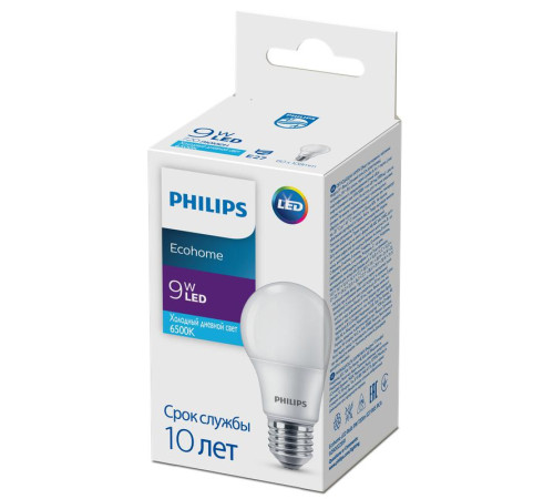 Лампа светодиодная Ecohome LED Bulb 9W 720lm E27 865 Philips 929002299117