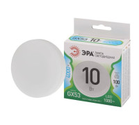 Лампа светодиодная GREEN LINE GX-10W-840-GX53 GL 10Вт таблетка 4000К яркий свет бел. GX53 Эра Б0066985