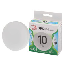 Лампа светодиодная GREEN LINE GX-10W-840-GX53 GL 10Вт таблетка 4000К яркий свет бел. GX53 Эра Б0066985