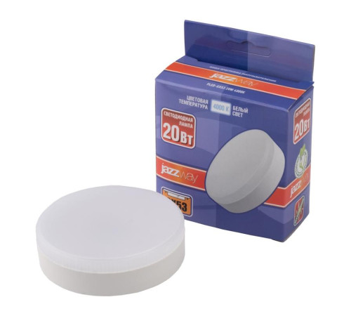 Лампа светодиодная PLED-GX53 20Вт 4000К нейтр. бел. GX53 JazzWay 5065314
