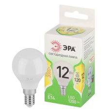 Лампа светодиодная GREEN LINE P45-12W-830-E14 GL 12Вт шар 3000К свет тепл. E14 Эра Б0067042