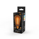 Лампа светодиодная филаментная Black Filament 8Вт ST64 золотая 2400К тепл. бел. E27 740лм GAUSS 157802008