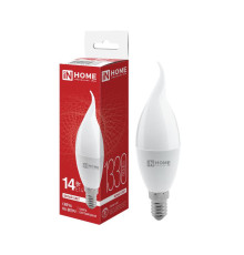 Лампа светодиодная LED-СВЕЧА НА ВЕТРУ-VC 14Вт 230В E14 4000К 1330лм IN HOME 4690612054377