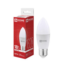 Лампа светодиодная LED-СВЕЧА-VC 18Вт свеча 4000К E27 1620лм 230В IN HOME 4690612065328